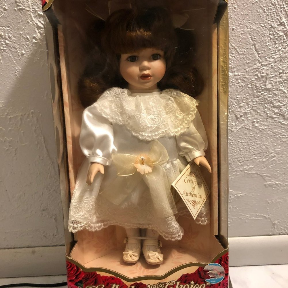 Like New Collector's Choice Fine Bisque Porcelain Doll